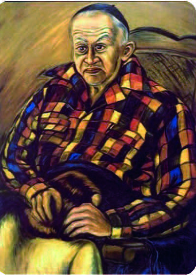 Imagen 3. Autorretrato con mi padre, 1950. Débora Arango, óleo sobre lienzo