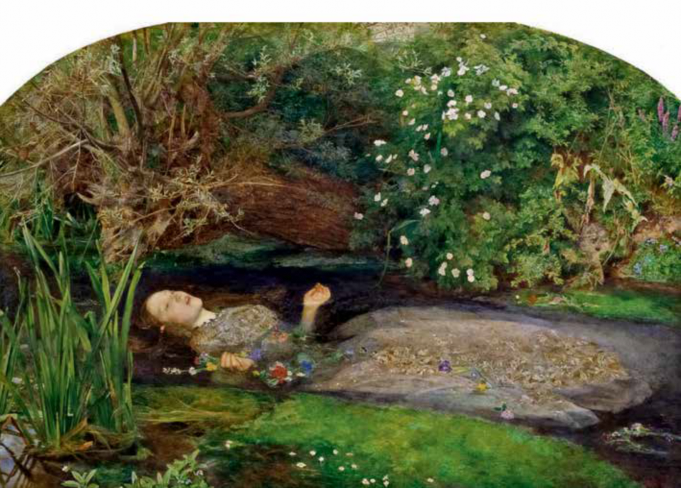 Figura 2. Ofelia de John Everett Millais (1851-52). Fuente: https://tinyurl.com/2d7bh5t4