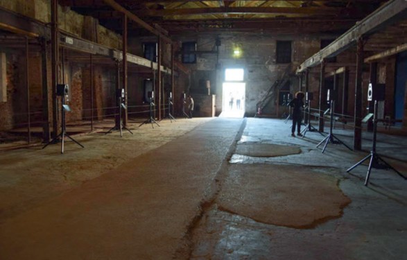 Rokeb’ iq’ (2015). Instalación sonora de Sandra Monterroso, en “voces indígenas”. 56 Bienal de Venecia. Fotografía: cortesía de Sandra Monterroso.