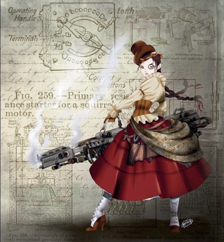 Chola Steampunk (Rafael Rada, 2015).