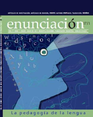 					Ver Vol. 17 Núm. 1 (2012): Pedagogia de la Lengua (Ene-Jun)
				