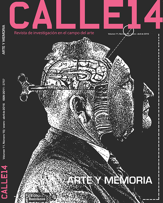 					View Vol. 11 No. 18 (2016): Arte y memoria
				